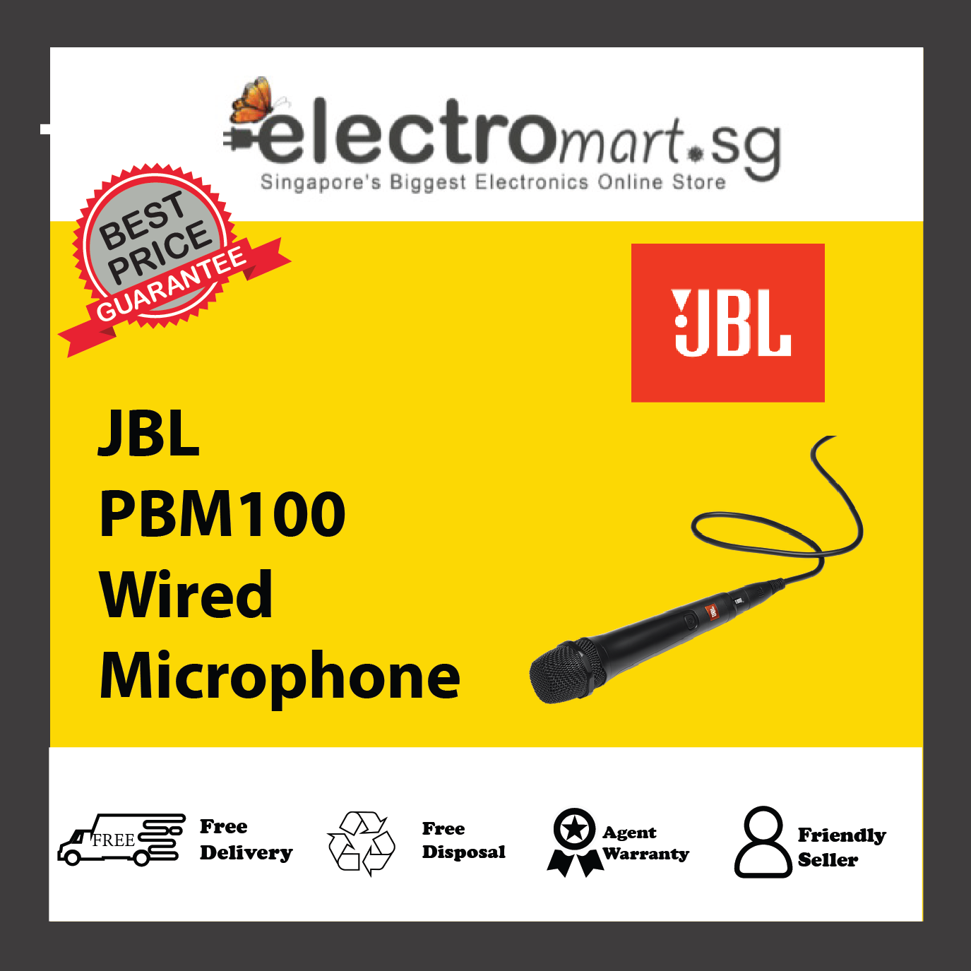 JBL PBM100 Wired Microphone