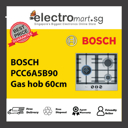 BOSCH PCC6A5B90 Series 6 Gas hob 60 cm Stainless steel