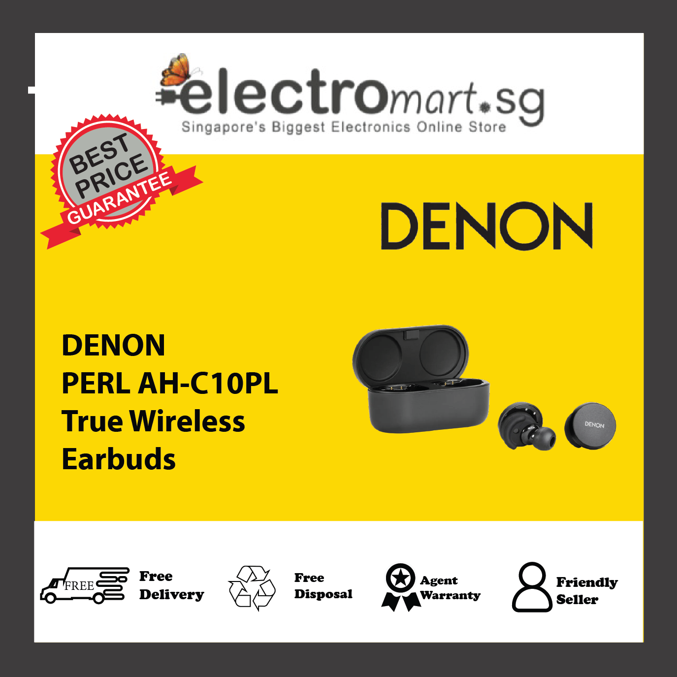 DENON PERL AH-C10PL True Wireless Earbuds