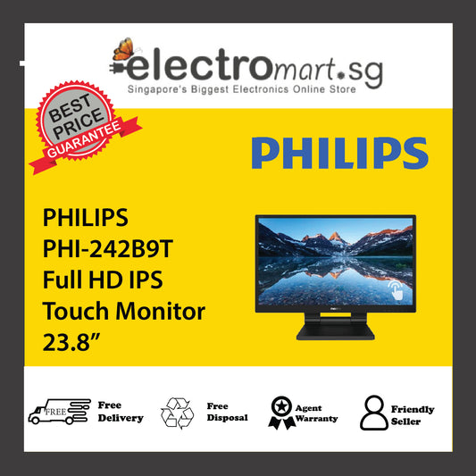 PHILIPS PHI-242B9T Full HD IPS Touch Monitor 23.8”