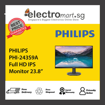 PHILIPS PHI-243S9A Full HD IPS Monitor 23.8”