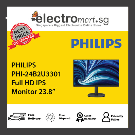 PHILIPS PHI-24B2U3301 Full HD IPS Monitor 23.8”