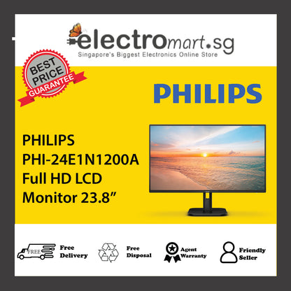 PHILIPS PHI-24E1N1200A Full HD LCD Monitor 23.8”