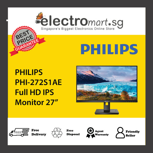 PHILIPS PHI-272S1AE Full HD IPS Monitor 27”