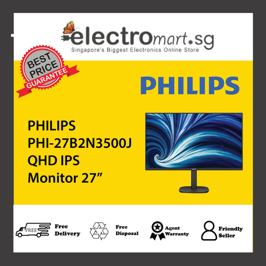 PHILIPS PHI-27B2N3500J QHD IPS Monitor 27”