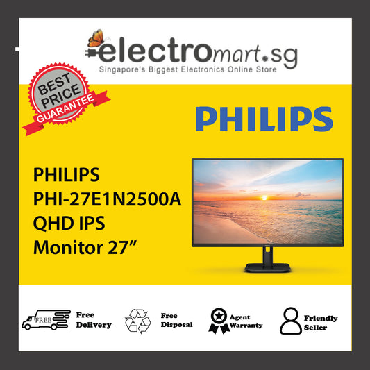 PHILIPS PHI-27E1N2500A QHD IPS Monitor 27”