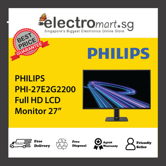 PHILIPS PHI-27E2G2200 Full HD LCD Monitor 27”