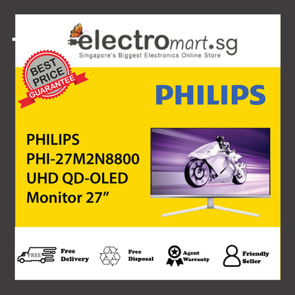 PHILIPS PHI-27M2N8800 UHD QD-OLED Monitor 27”