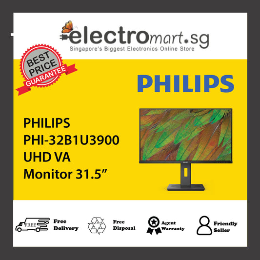 PHILIPS PHI-32B1U3900 UHD VA Monitor 31.5”