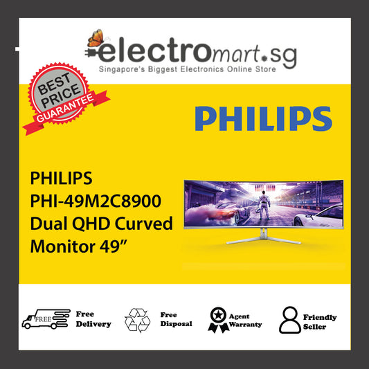 PHILIPS PHI-49M2C8900 Dual QHD Curved Monitor 49”