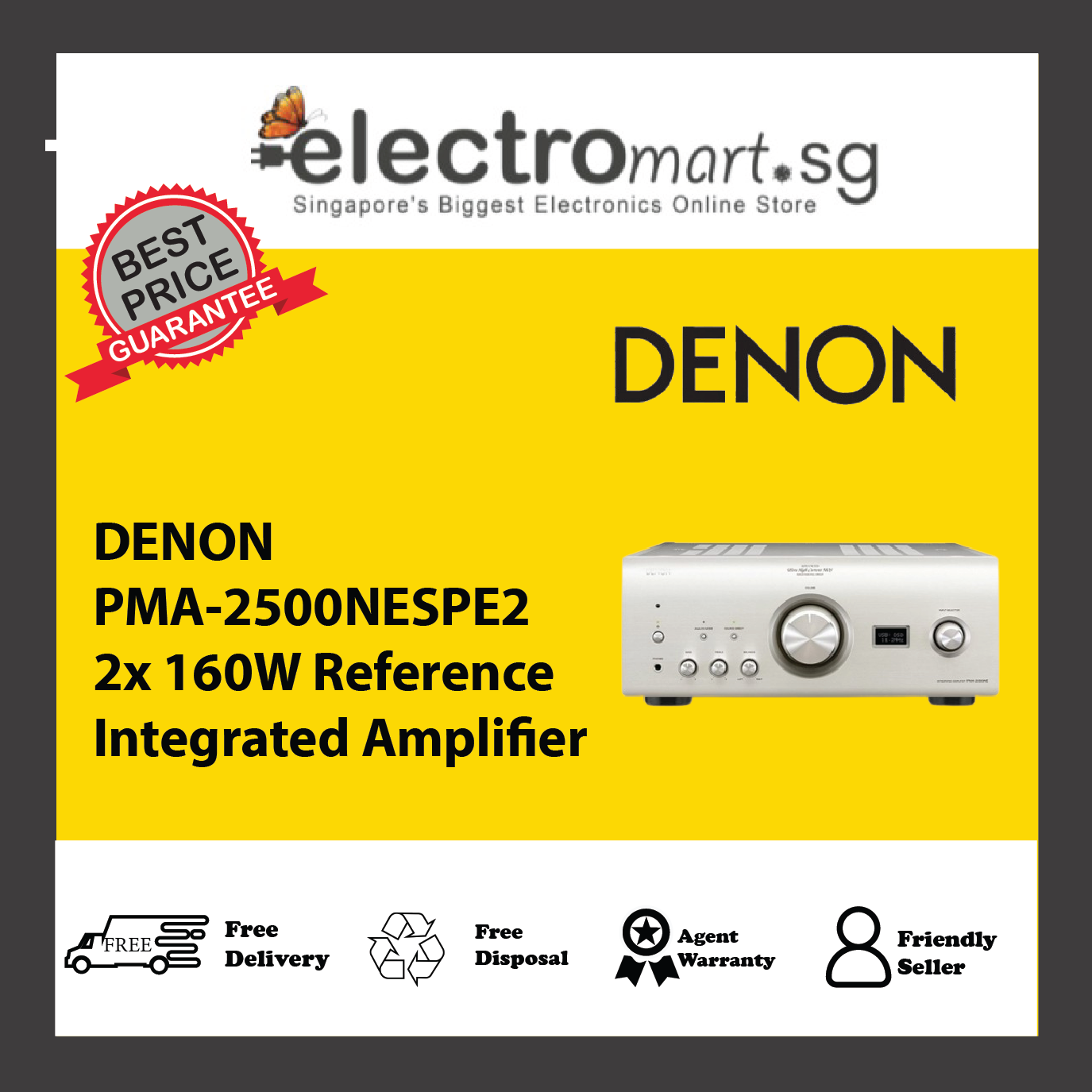 DENON PMA-2500NESPE2 2x 160W Reference Integrated Amplifier
