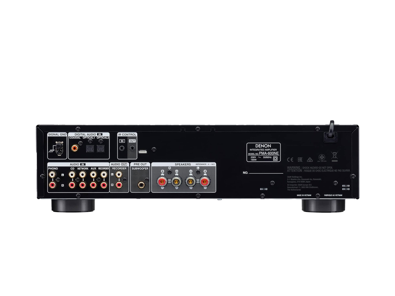 DENON PMA-600NEBKE2 2 Ch. 45W Integrated Amplifier
