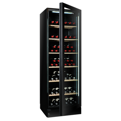 Vintec V190SG2EBK 198 Bottle Single/Multi-Temp Wine Cabinet