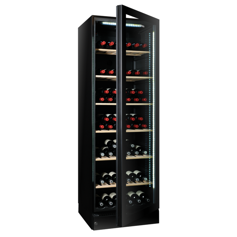 Vintec V190SG2EBK 198 Bottle Single/Multi-Temp Wine Cabinet