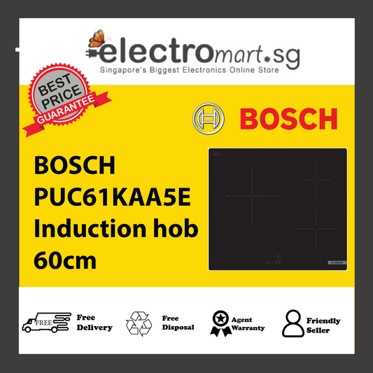 BOSCH PUC61KAA5E Series 2 Induction hob 60 cm Black