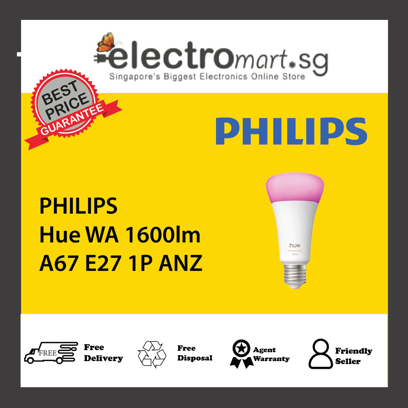 PHILIPS Hue WA 1600lm A67 E27 1P ANZ