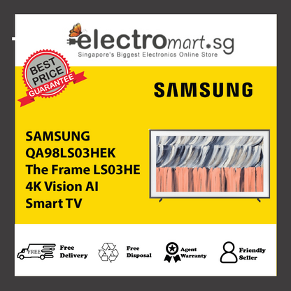 SAMSUNG QA98LS03HEK The Frame LS03HE 4K Vision AI Smart TV 98inch