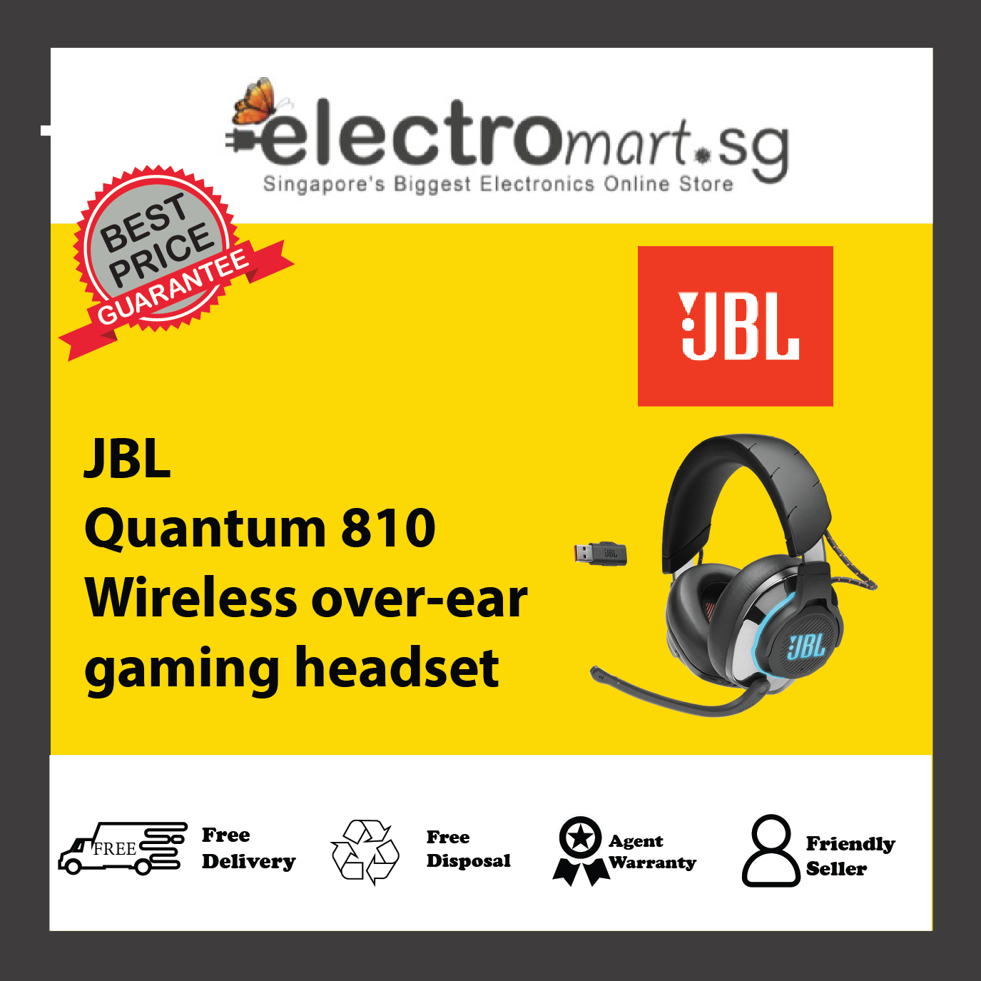 JBL Quantum 810 Wireless over-ear gaming headset