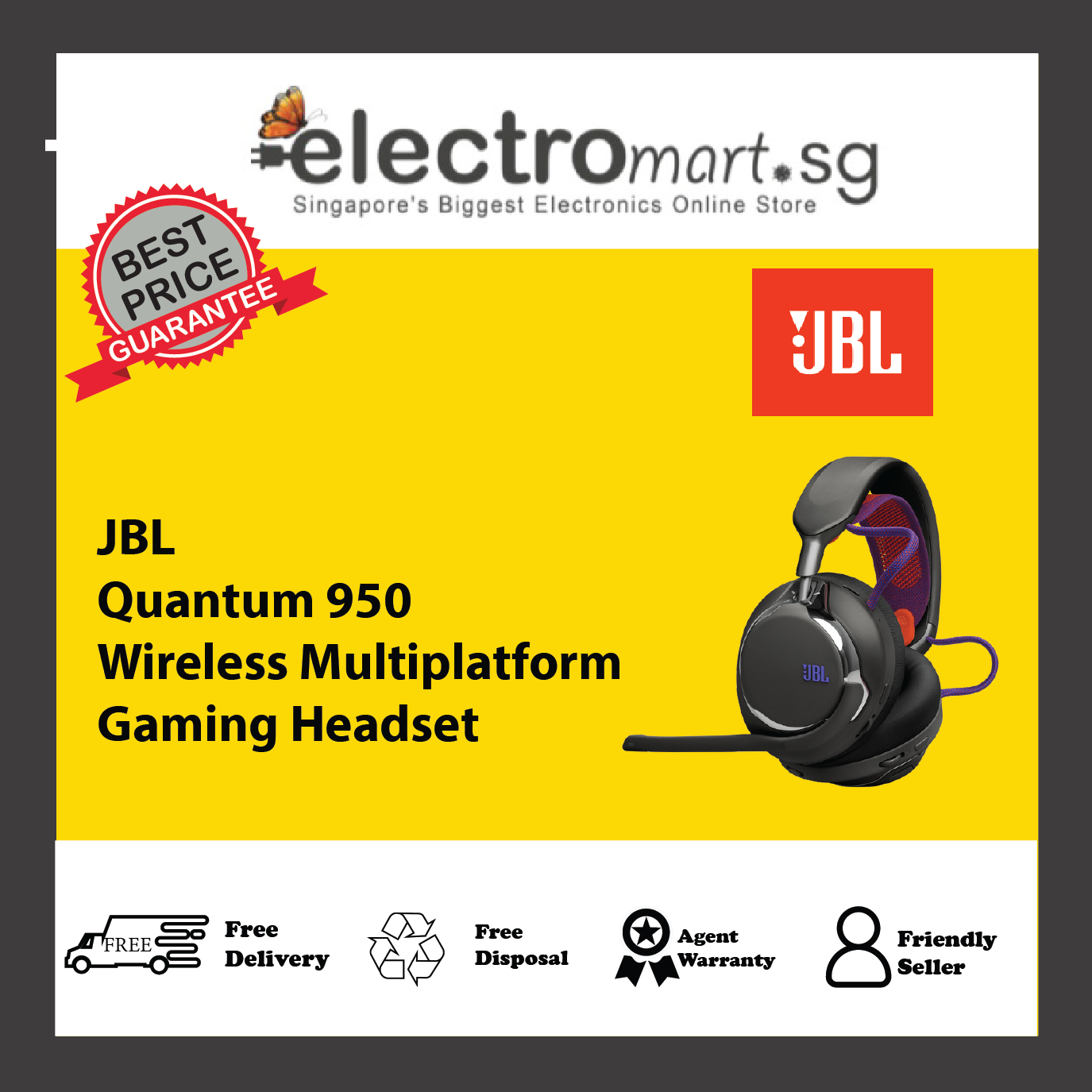 JBL Quantum 950 Wireless Multiplatform Gaming Headset