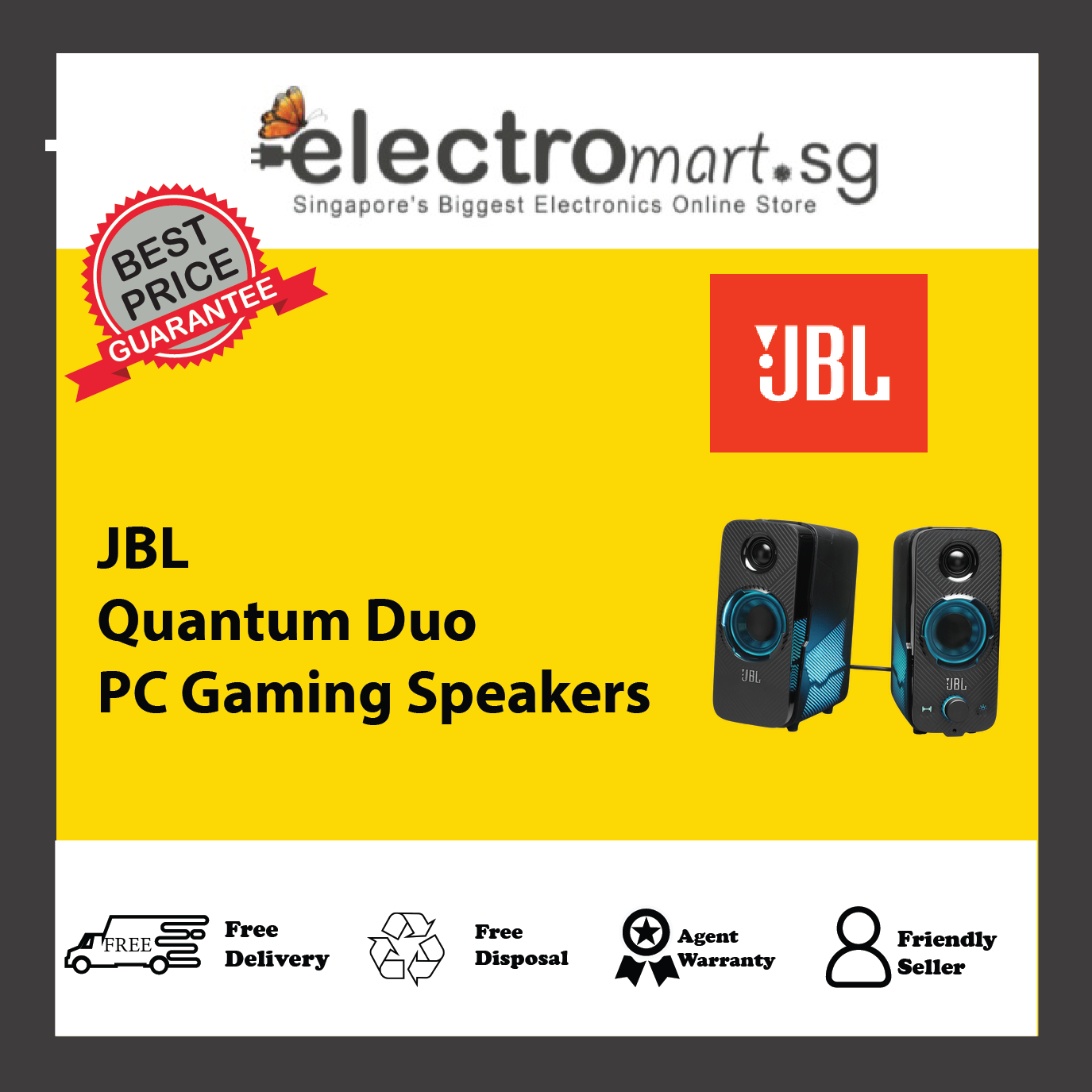 JBL Quantum Duo PC Gaming Speakers