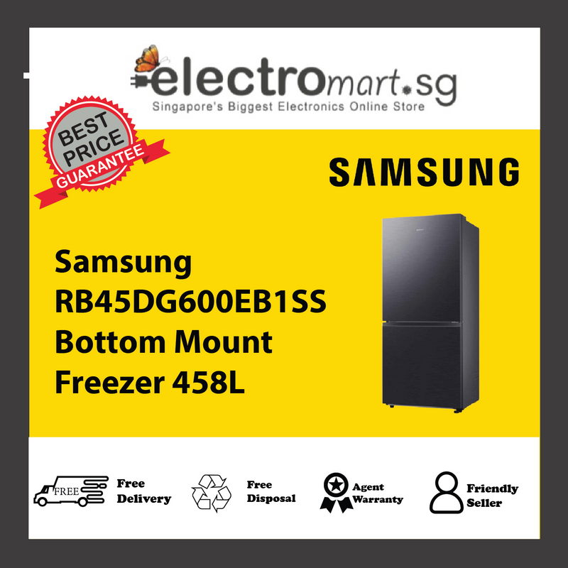Samsung RB45DG600EB1SS Bottom Mount Freezer 458L