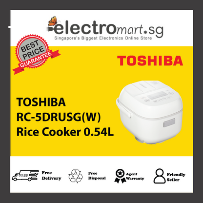 TOSHIBA RC-5DRUSG(W) Rice Cooker 0.54L