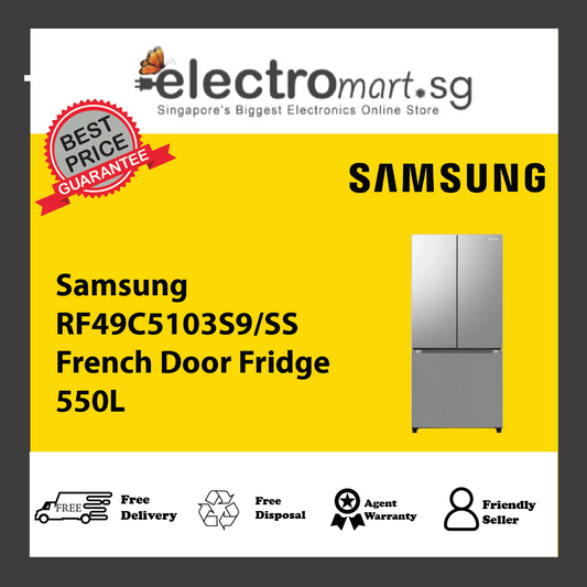 Samsung RF49C5103S9/SS French Door Fridge 550L