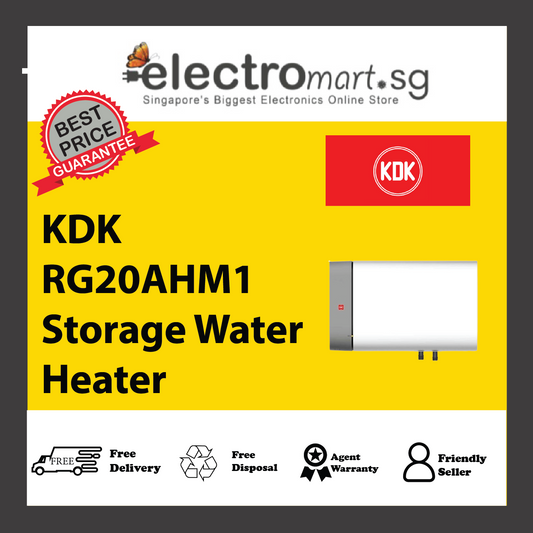 KDK RG20AHM1 Storage Water Heater with Long Lasting Durability Tank (20L)