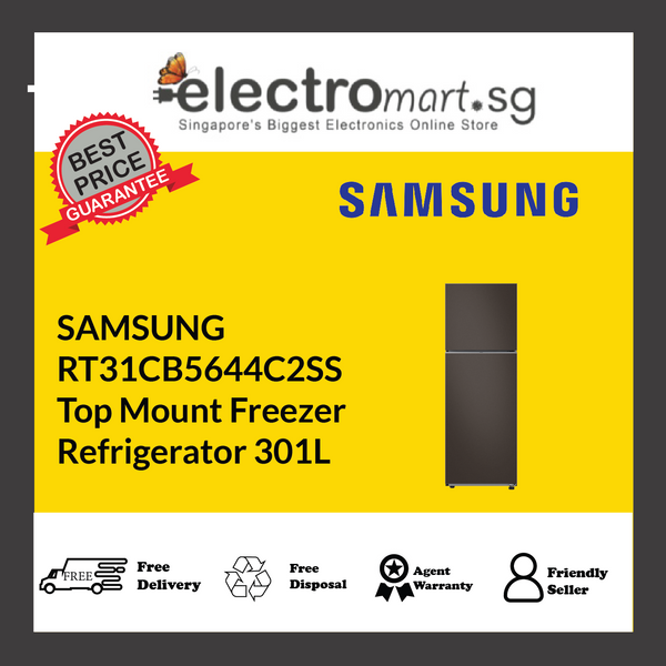 SAMSUNG  RT31CB5644C2SS Top Mount Freezer  Refrigerator 301L