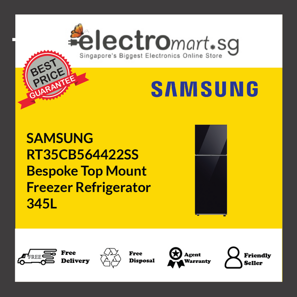SAMSUNG RT35CB564422SS Bespoke Top Mount  Freezer Refrigerator 345L