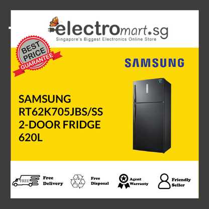 SAMSUNG RT62K7057BS/SS 2 Door Fridge 620L, 3 Ticks