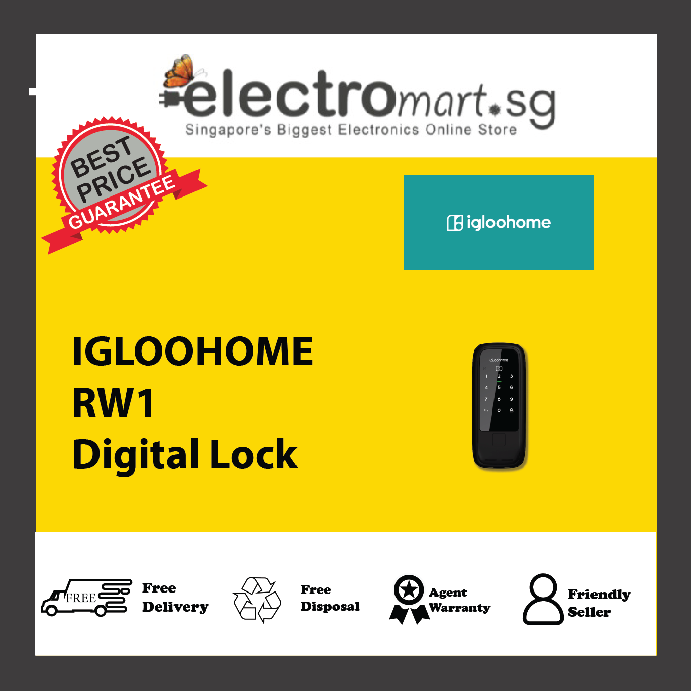 IGLOOHOME RW1 Digital Lock