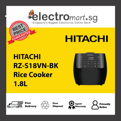 HITACHI RZ-S18VN-BK Rice Cooker 1.8L