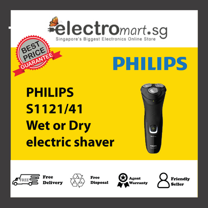 PHILIPS S1121/41  Wet or Dry  electric shaver