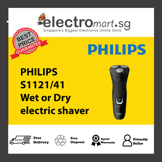 PHILIPS S1121/41  Wet or Dry  electric shaver