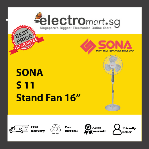 SONA S11 STAND FAN 16"