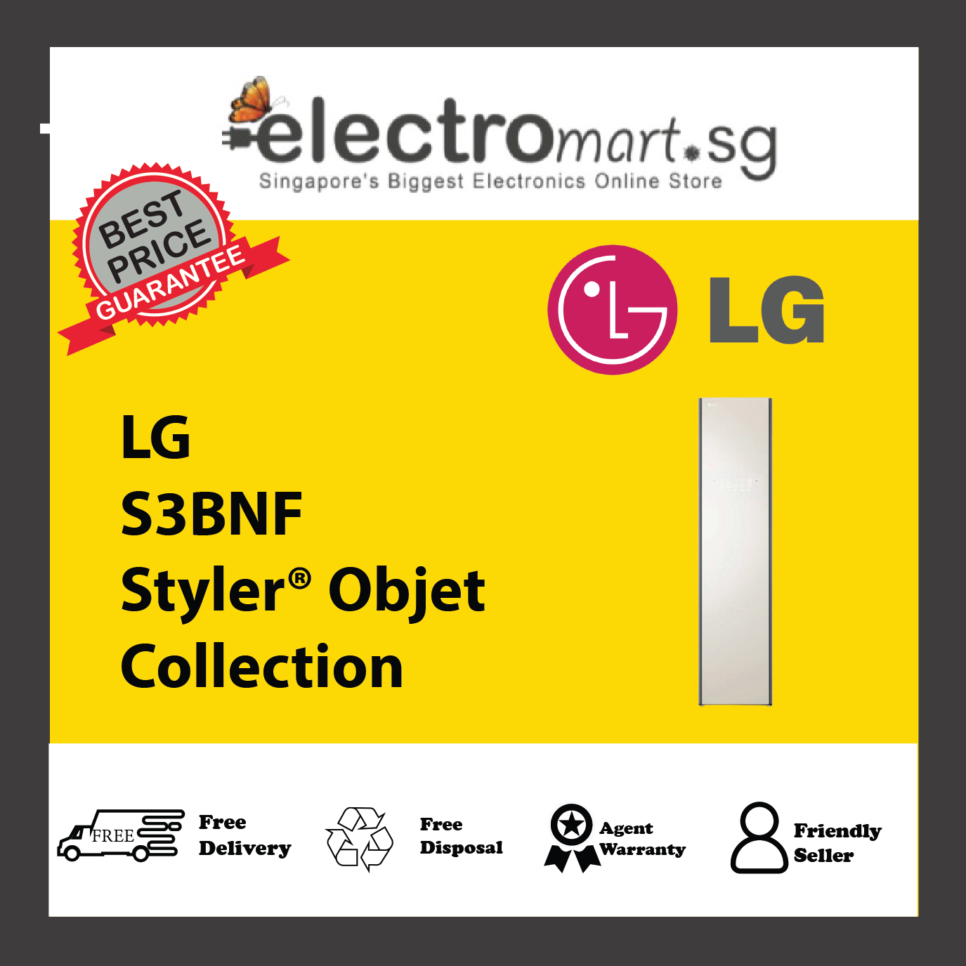 LG S3BNF Styler® Objet Collection