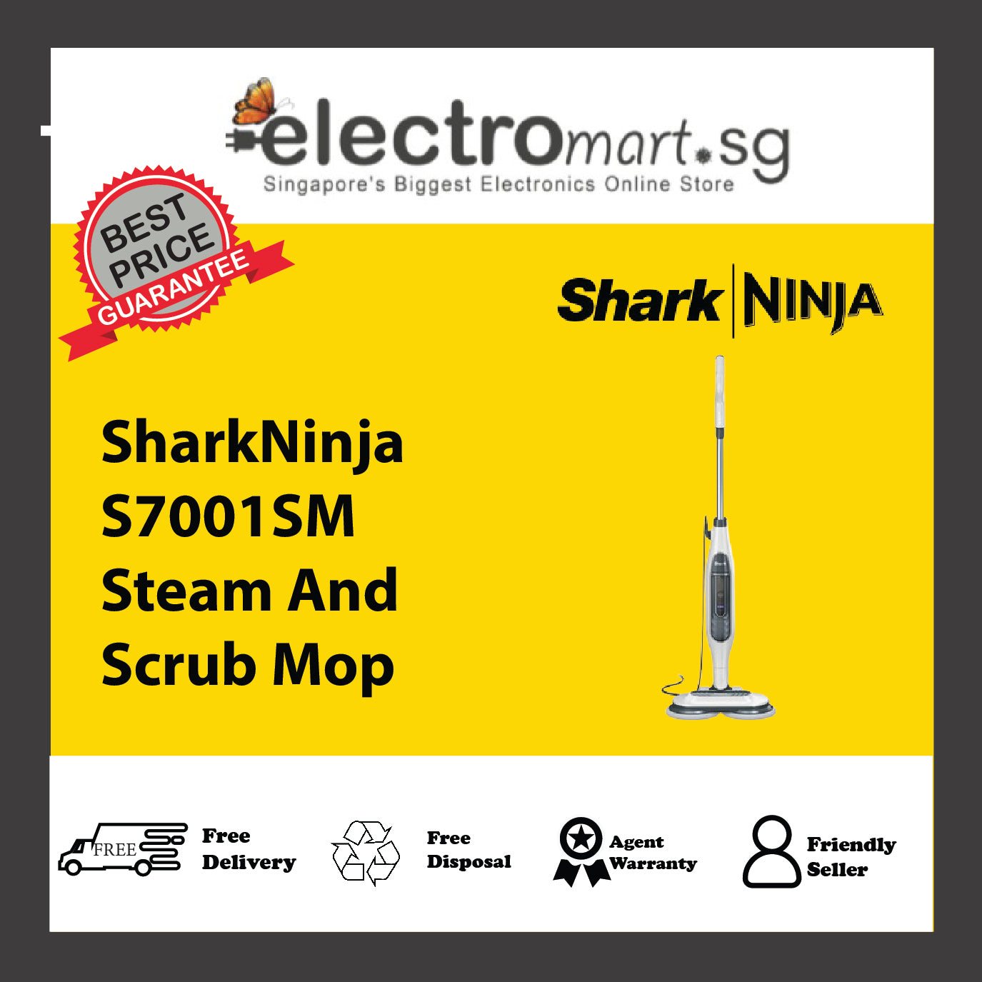 SharkNinja S7001SM Steam And Scrub Mop