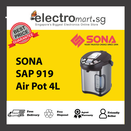 SONA SAP 919 Non-Stick Coated Air Pot 4L