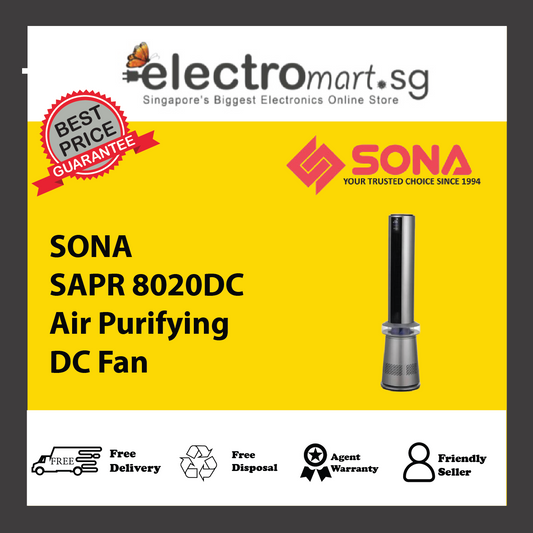 SONA SAPR 8020DC Air Purifying DC Fan