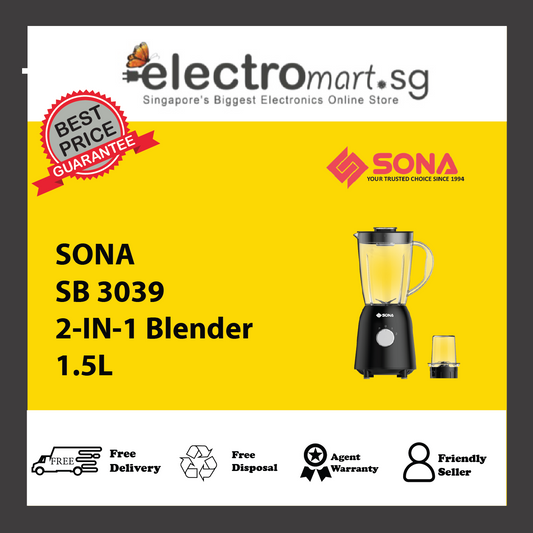 SONA SB 3039 2-IN-1 Blender 1.5L