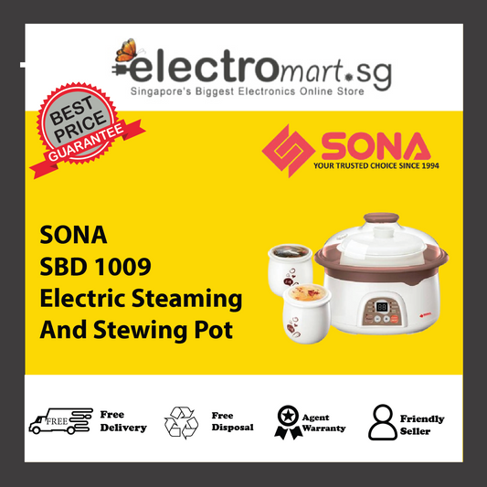 SONA SBD 1009 Electric Steaming And Stewing Pot 2.5L