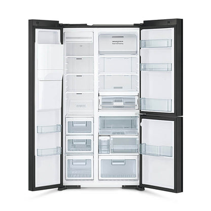 Hitachi R-MX700PMS0 - MGW Side by Side Deluxe Fridge 569L