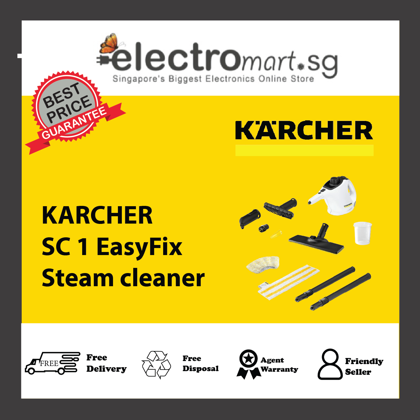 KARCHER SC 1 EasyFix Steam cleaner