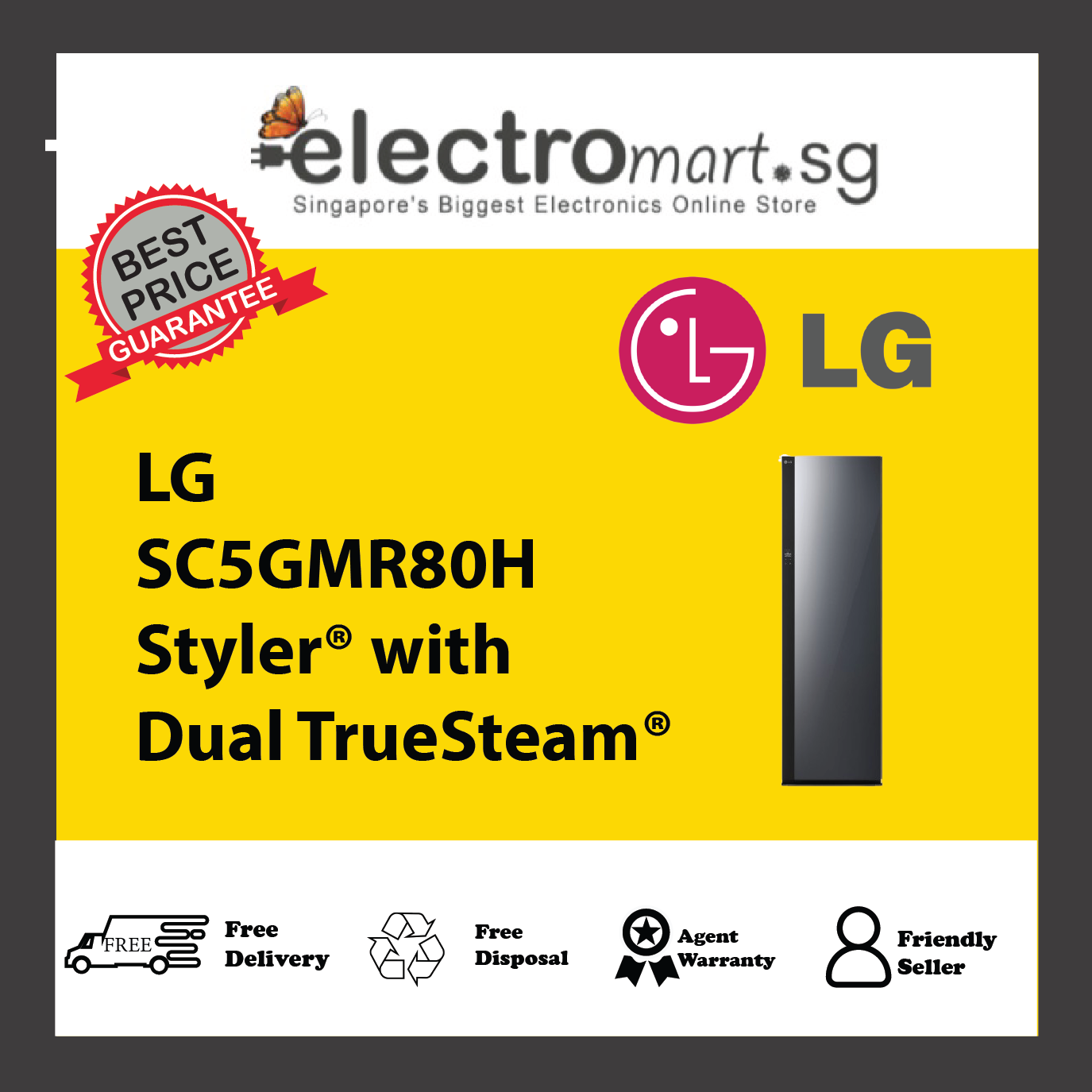 LG SC5GMR80H Garment Care System