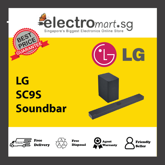 LG SC9S Soundbar Perfect Matching for OLED evo C Series TV with WOW Symphony