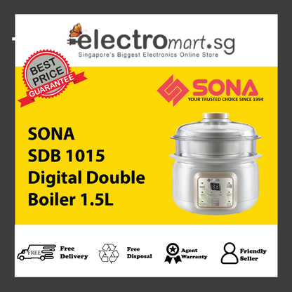 SONA SDB 1015 Digital Double Boiler 1.5L