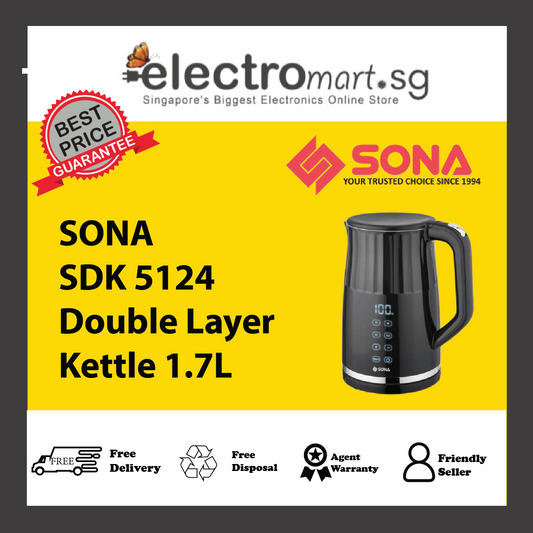 SONA SDK 5124 Digital Double Layer Kettle 1.7L