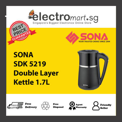 SONA SDK 5219 Double Layer Kettle 1.7L