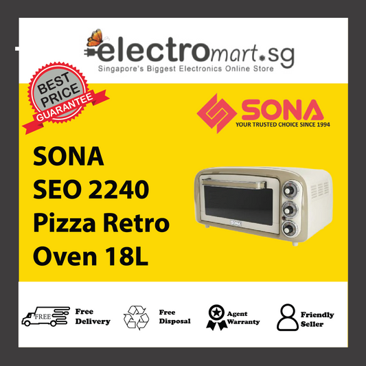 SONA SEO 2240 Pizza Retro Oven 18L